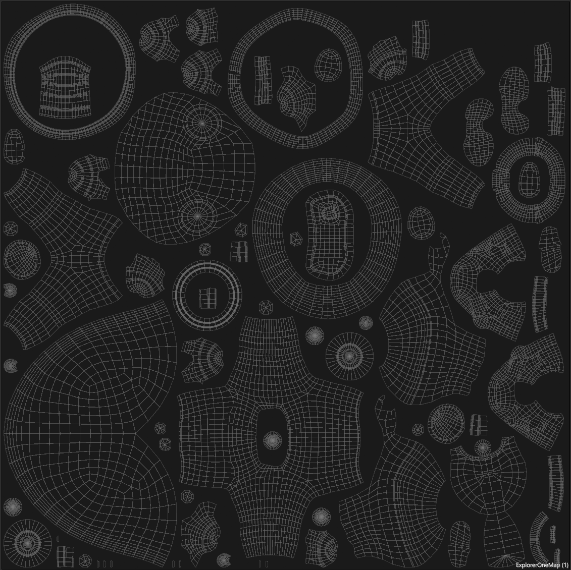 UV from the lowpoly model in a 2k map